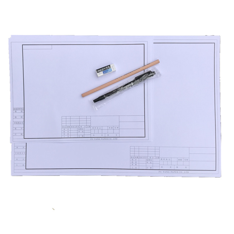 Smooth Printing And Long Storage Uncoated White Cad Plotter Paper